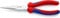 Knipex Pinza per Meccanica - con Becchi Mezzotondi con Tronchese (Pinza a Becchi di Cicogna) Cromata, Rivestiti in Materiale Bicomponente 200 Mm (Confezione Self-Service/Blister) 26 15 200 Sb
