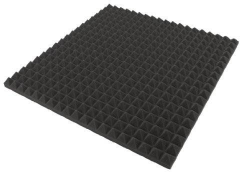 Schiuma acustica piramide 30 mm, 1 m², 4 x 50 x 3 cm