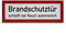 Hinweisschild „Brandschutztür schließt bei Rauch automatisch“ - 29,7 x 10,5 cm - PVC-Folie, selbstklebend - Hinweise für die Feuerwehr - Brandschutz-Erstausstattung nach DIN 4066-D1