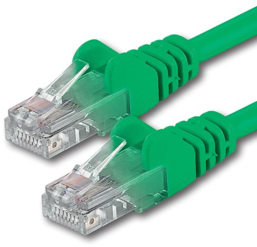 1aTTack.de 10m - green - 1 piece - CAT.6 CAT6 Ethernet LAN network cable 1000 Mbit/s patch cable