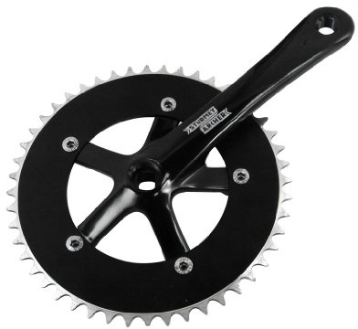 STURMEY ARCHER FCT 42T - 48T 170mm 1/8 Crank Set / Fixed Gear, Fixie,Track Bike Chainset (Black, NA)