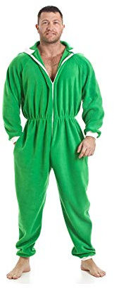 Camille Mens Plain Super Soft Fleece Hooded All In One Onesies