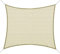 Outsunny Voile d'ombrage rectangulaire 3 x 4 m polyéthylène Haute densité Protection UV avec Sac de Rangement - Coloris crème