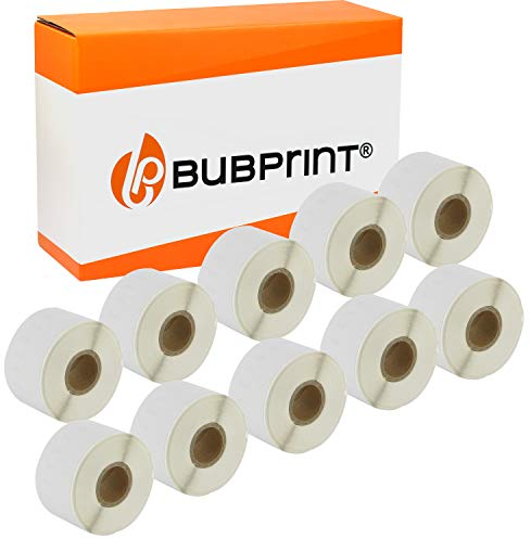 Bubprint 10 Etiketten kompatibel als Ersatz für Dymo 99018 S0722470 für Labelwriter 310 320 330 Turbo 400 Twin Turbo Duo 450 TwinTurbo Duo SE450 38MM X 190MM