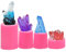 SAKOLLA Natürliche Kristall-Quarz-Silikonformen, Kuchendekoration, Fondant-Formen, Edelstein-Isomalzformen für Polymer-Ton, Basteln, Harz-Epoxid, Schmuckherstellung – 4er-Set