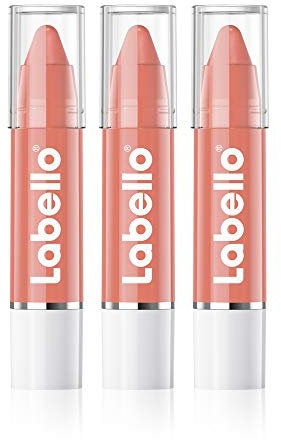 Nivea Pintalabios con labello auténtica Cuidado, Nude, 3 Pack (3 x 3 G)