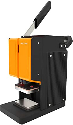 Rosin Press Starter Kit | Nectar Pollen Pincher + Accessories | 2 Year Warranty | 1 Ton Rosin Press with LCD Display and Timer - Includes 50x Parchment Papers + 2x Scrapers + 2x Silicone Cases