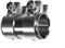 BITS4REASONS E-TECH EC008 New Model Heavy Duty Adjustable Exhaust Pipe Joiner/Connector 44MM to 46MM, 90MM Long