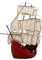 abc HOME | Wanddeko Segelschiff | 80 cm H