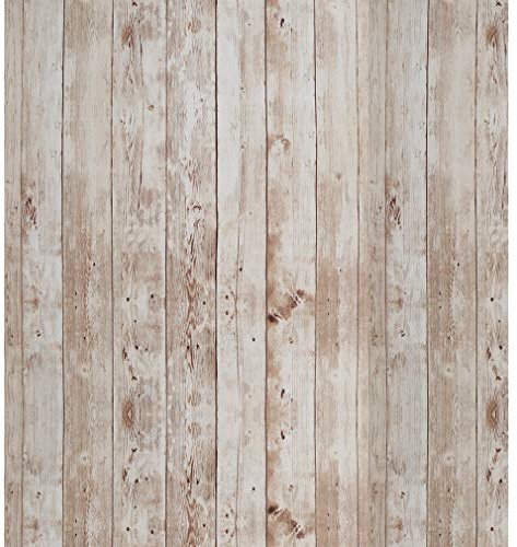 FENTIS Tapete in Holzoptik Kontaktpapier im Alten Stil Selbstklebende Tapete Vinylfolie Kleberückseite aus Kunststoff Rollen Dekorativ für Wand Möbel Tabellen Schränke Türen 45x500cm