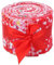 CraftsFabrics 20 Stück 6,1 cm vorgeschnittene Gelee-Rollen, Stoff, 100 % Baumwolle (6,1 x 106,7 cm) (für Quilten, Scrapbooking, Kunst und Handwerk, DIY-Projekte) (rot)
