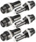 Gebildet 6Stück 6 x 30mm Sicherungshalter AC 10A 250V Schwarzer Schraubkappen-Sicherungshalter, Tafelmontierter Schraubkappen-Sicherungshalter