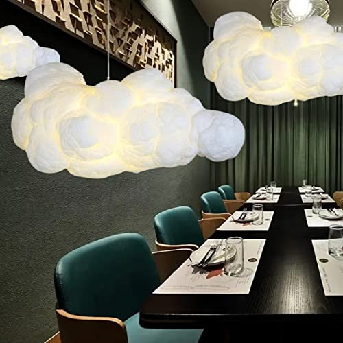 Créatif 3D Nuage Pendentif Lumière PVC Coton Nuage Abat-Jour Lustre Nuage Plafonnier Plafonnier Pour Salle À Manger, Salon, Centre Commercial