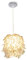 WOTTES Feder-Pendel-Lampenschirm Moderne dekorative Pendelleuchte Feder-Deckenlampe Ø22cm E27-Fassung geeignet für Schlafzimmer, Flur, Wohnzimmer (Leuchtmittel nicht enthalten) (Weiß)