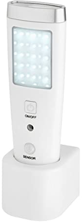 Maag Electronic Multi-funktions Sicherheitslampe Lumatic Led Sicherheitslampe, Schwarz/Silber, L86 x B59 x H190 mm