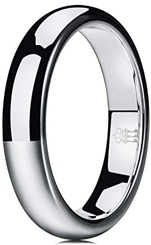 Three Keys Jewelry Wedding Bands for Men & Women – Titanium & Tungsten Rings in Silver, Rose Gold, or Black – 2mm / 4mm / 6mm / 8mm, Brushed or Polished Comfort Fit, Unique Infinity Design