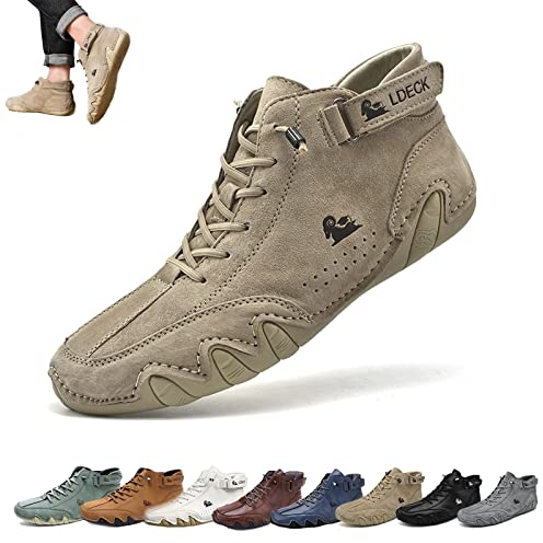Stivali Alti In Pelle Scamosciata Fatti A Mano Italiani, Beck Scarpe Uomo Impermeabili, All'aperto Antiscivolo Leggeri Traspiranti Tutte Le Stagioni Scarpe Casual Uomo, Stivali Chukka