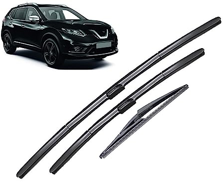Scheibenwischer vorne und hinten, kompatibel mit Nissan X-Trail T32 Rogue 2 2013–2020, Windschutzscheibe, Windschutzscheibe, Fenster, 26 Zoll, 17 Zoll, 12 Zoll