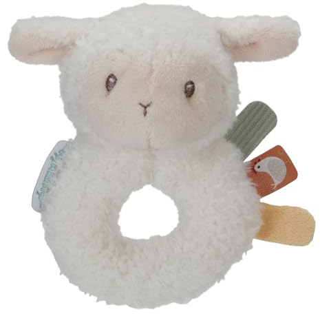 Little Dutch 8831 Greifling Rassel Schaf rund weiß - Little Farm