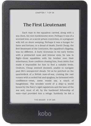 Kobo Clara BW | eReader | 6” Glare-Free Touchscreen with ComfortLight PRO | Dark Mode Option | Audiobooks | Waterproof | 16GB of Storage | Black