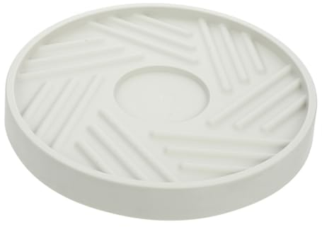 YARNOW Support De Jardinière à roulettes Mobile pour Pot De Fleurs Rond 23,5 Cm Intérieur, Chariot à Plantes avec roulettes Universelles pour Intérieur Et Extérieur, Plateau Surélevé Antidébordement