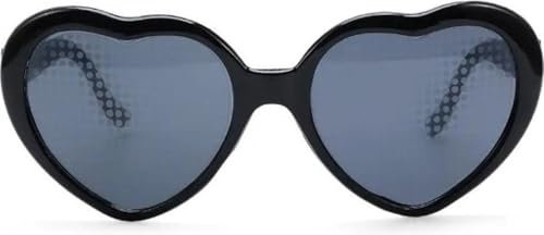 Go Go Gadget – Herz-Sonnenbrille – 3D-Effekt – Festival-Brille – herzförmig – Beugung – Weltraum-Brille – Schwarz – Spezialeffekte