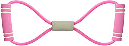 WOEIFGV Resistance Band Figure 8 Workout Tube Stretch Fitness Band Arme Klimmzug für Training Arme Brust Schultern Trainer