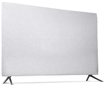 DOBRVVGT TV Abdeckung Outdoor,Outdoor TV Cover Kratzfest und spritzwasserfeste weiche elastische Stoff-Abdeckung for 43-Zoll-49-Zoll-55-Zoll-TV Hanging TV Protective Cover(Gray,43 inch)
