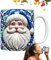Tasse de Noël vintage Père Noël, idéale pour les vacances, en céramique, idéale pour déguster vos boissons préférées, y compris le café, le thé, le chocolat chaud et le lait