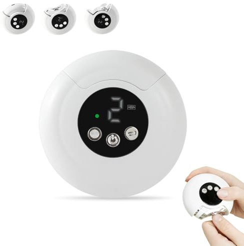 2 in 1 Elektrischer Nagelknipser, Automatischer Nagelknipser Zum Schneiden Und Polieren für Finger und Zehen, USB Elektrische Nagelfeile Kit 3 Geschwindigkeiten für Dicke Zehennägel Senioren (A)