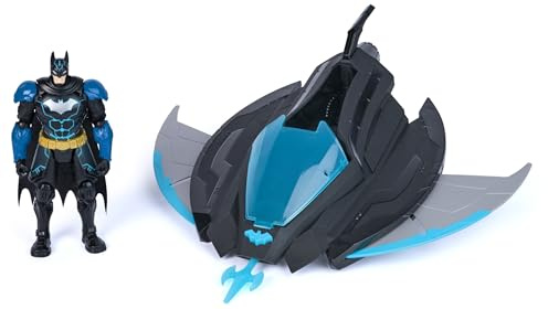 DC Comics - Batman Ninja Strike - Batwing + Figurine Batman 15 Cm - Figurine Articulée - Créez Vos Propres Combats Masqués - Super Héros - Jouet À Collectionner - Jouet Enfant 3 Ans Et +