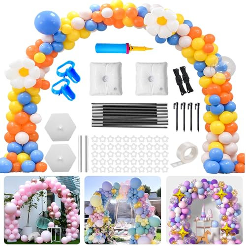 XUNIVERS Arco para Globos,Mechas para Velas etc,Kit de Arco de Arco semicircular de Globo,Arco para Globos de Fiesta,adecuado para bodas,día de graduación,suministros para fiestas de Navidad