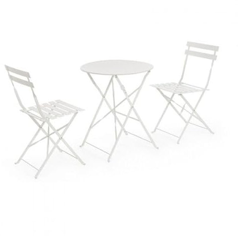 Bizzotto Bistro-Set Modell Austin, Weiß