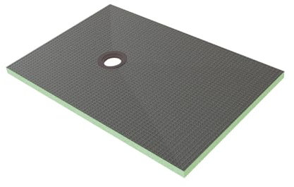 Receveur de douche recoupable sur mesure - 120 x 90cm - Ép.40mm - receveur de douche à carreler - Résistant à l'humidité