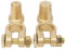 Battery Post Extender, 2PCS Brass Car Battery Terminal Connector, Quick Release Disconnect Positive Negative Top Post Adapter Car Terminal Connector Extender