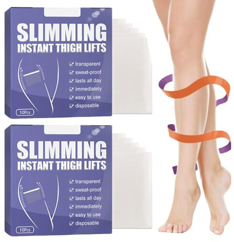 20 Stück Cellulite Patches Instant Thigh Lifting Body Tape Transparente Klebestreifen Oberschenkelstraffungen UP-Tape Haut Oberschenkel Lift Tape, Stretch Sofort Cellulite Schlaffe Haut