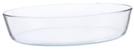 LALADEFIEE 1.6l Tempered Heat-resistant Glass Baking Tray Oven Dish Glass Bakeware for Cake and Grilled Fish Cooking