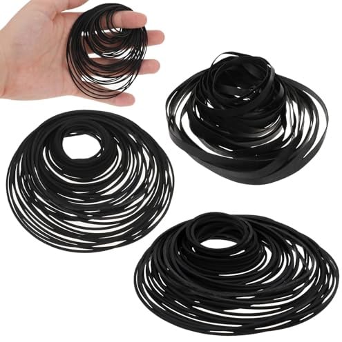 150 Stück Mix Kassettenband Cassette Tape Gummi Riemenscheibe Antriebsriemen Square Belt Universal Flach Recorder Tape für DVD CD Kassettenrekorder Laufwerk 40-135mm