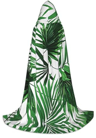 aacghh Palm Tree. Print Fantasy Cloak For Youth, Hooded Loong Cape With Adjustable Tie Cosplay Costume S-L Sizing