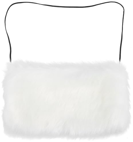 SKISUNO Winterlicher Damen Handwärmer Muff aus Kunstpelz mit Tragbarer Tasche und Weichem Innenfutter für Warme Hände bei Party und Hochzeit
