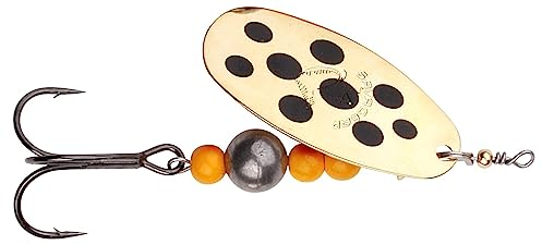 Savage Gear Caviar Spinner, Hechtköder, Angelköder, Kunstköder, Barschköder, Zanderköder, Köder für Hecht, Zander, Barsch, Forellenköder, Barschspinner, Forellenspinner, Hechtspinner, Farbe:Gold, Größe / Gewicht / Packungsinhalt:Gr. 2 / 6g