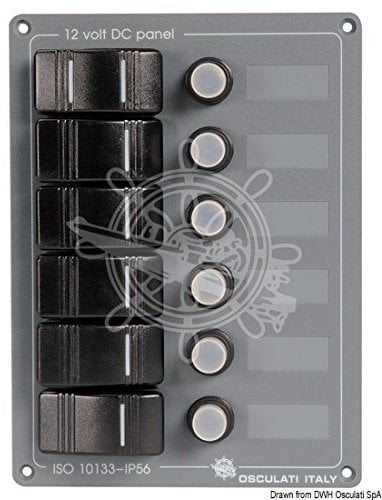 OSCULATI Pannello Verticale 6 interruttori