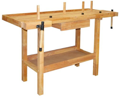Banco da lavoro in legno 140x50x86