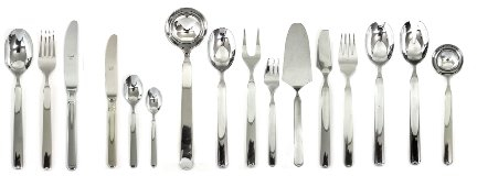 Mepra 102422113S Goccia - Cubertería (113 Piezas), Color Plateado