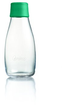 Retap Bouteille d'eau en verre borosilicate Taille S APS L, Verre, Strong Green, 0.3