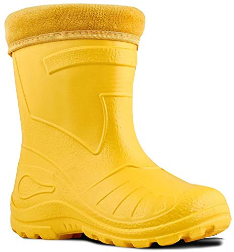 Kolma Ultra Light EVA Kids Girls Wellington Boots Rainy Snow Wellies Red Very Warm Liners