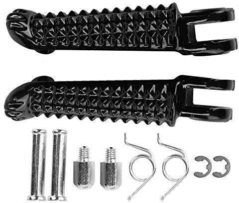Vobor Repose-Pieds de Moto-Aluminium Remplacement de pédale de Repose-Pieds Avant de Moto Compatible avec Yamaha YZF R1 R6 R6S