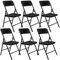 AMANKA 150kg Klappstuhl 6er Set - 50x46x83 Rattan-Optik Wetterfest Klappbar Balkonstuhl Gartenstuhl