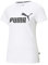 PUMA Damen Ess Logo Tee White T-shirt, Puma White, L EU