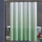 Furlinic Rideau de Douche Anti Moisissure 180x200cm Tissu Lavable en Machine Grand Rideaux Douche Imperméable en Polyester pour Baignoire avec 12 Crochets Vert Herbe Dégradé